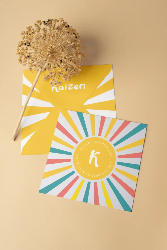 Exemple d'une réalisation de l'Agence Innova pour Kaizen Happiness Life (Amandine Clavaud)