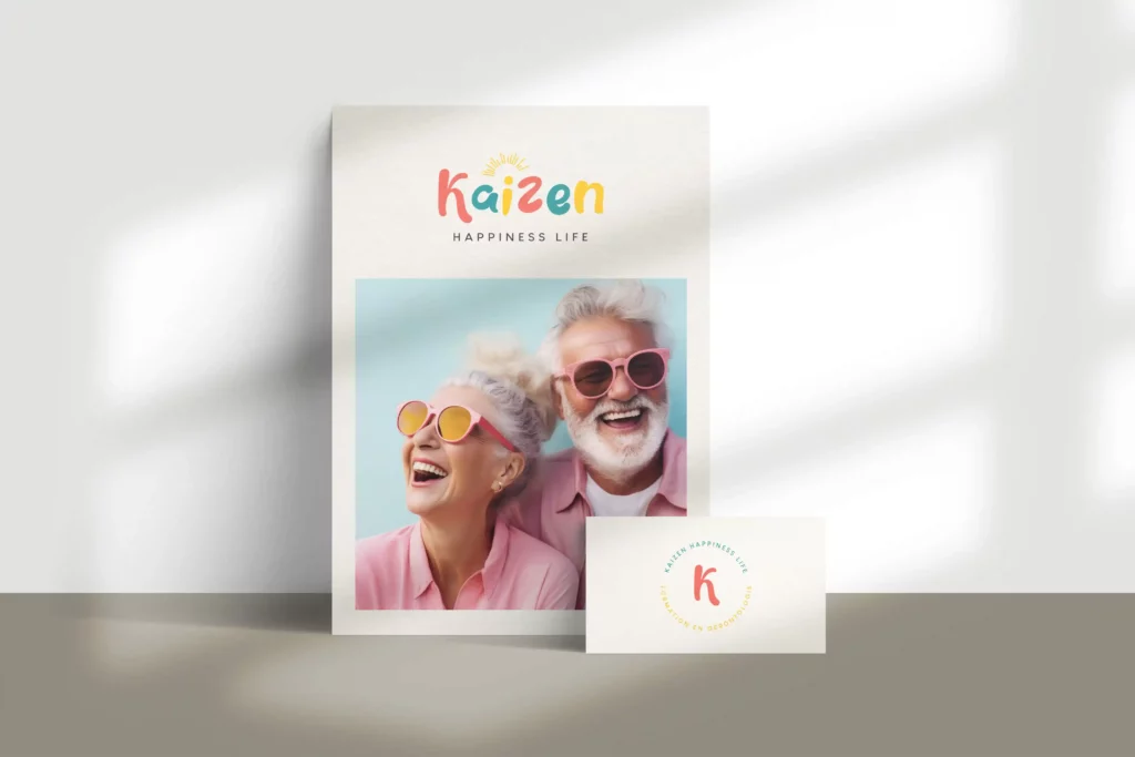 Exemple d'une réalisation de l'Agence Innova pour Kaizen Happiness Life (Amandine Clavaud)