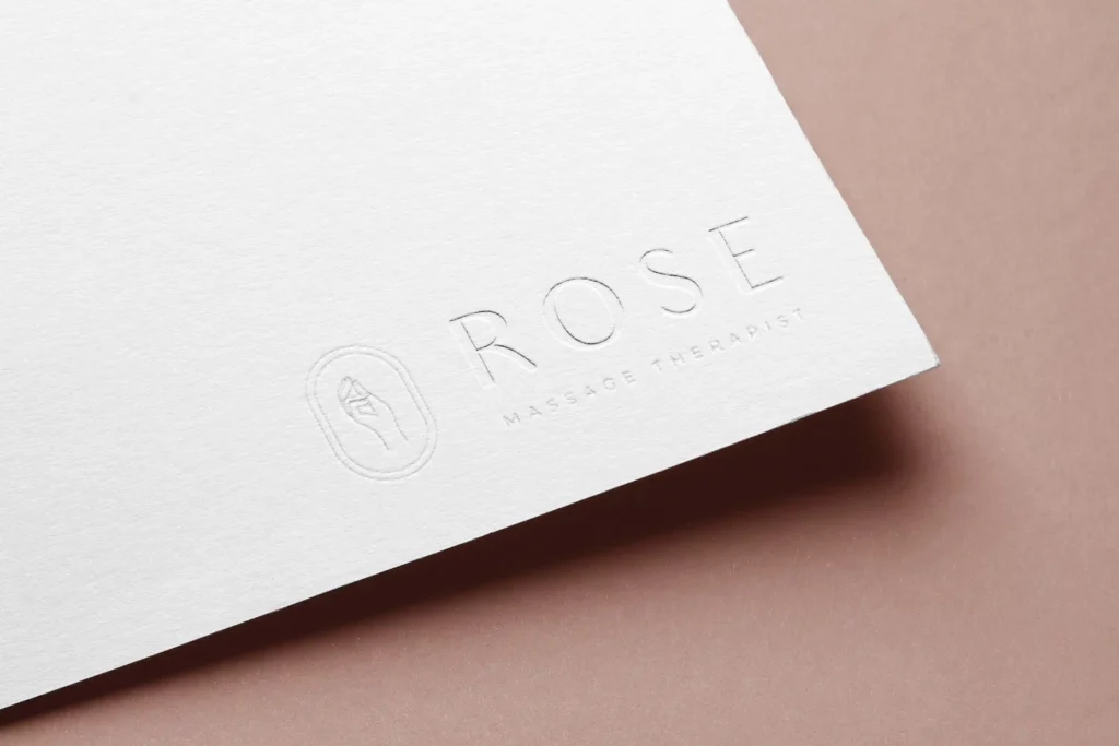 Exemple d'une réalisation de l'Agence Innova pour Rose Massage Therapist (Mathilde Lapoujade)